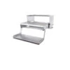 STEP DOUBLE TREAD PEDAL 490MM X 180MMM SILVER PAINTED