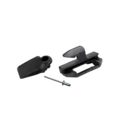 CAMEC CARAVAN WIND OUT WINDOW WOW THUMB LOCK BLACK 010196 - WITH RIVET