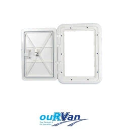 ACCESS HATCH 270X370 & LOCK-WHITE 205MM X 305MM - 016595 -Sports Outdoor 016595 ACCESSHATCH270X370 03