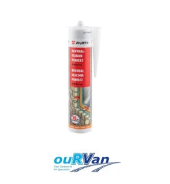 Wurth CARAVAN WHITE SILICONE SEALANT NEUTRAL PERFECT WHITE 310ML 08925102