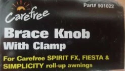CAREFREE AWNING BRACE LOCKING KNOB WITH BACKING NUT 200-34120 CARAVAN RV -Sports Outdoor 112090216935 7