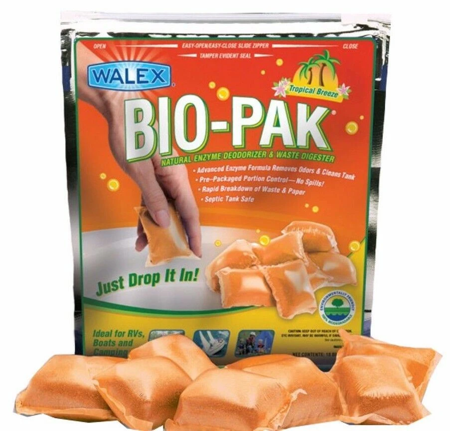 WALEX BIO-PAK DROP IN 15 SACHET CARAVAN TROPICAL TOILET CHEMICAL 043395 3 WALEX BIO-PAK DROP IN 15 SACHET CARAVAN TROPICAL TOILET CHEMICAL 043395 - Image 3