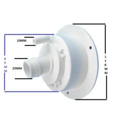 CARAVAN LOCKABLE WATER FILLER WITH CAP WITH KEYS WHITE 25MM HOSE 800-00900 COAST -Sports Outdoor 112590919056 2