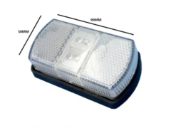 WHITEVISION FM8CLEDW LED FRONT CLEARANCE LIGHT 9-33V CLIP MOUNT - (WHITE BACKING) -Sports Outdoor 12 52736d7b fe8c 4b97 a273 0c4c06f43aa3