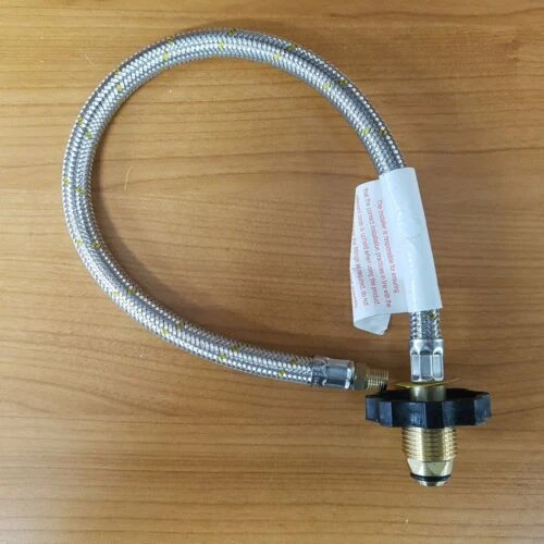 BRAIDED GAS PIGTAIL REGULATOR KIT CHANGEOVER TWIN CYL POL 1/4 INV FLARE 600MM - 51-HTFP14I600 KIT 2 BRAIDED GAS PIGTAIL REGULATOR KIT CHANGEOVER TWIN CYL POL 1/4 INV FLARE 600MM - 51-HTFP14I600 KIT - Image 2