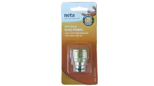 BRASS CLICK ON CONNECTOR CARAVAN WATER INLET ADAPTER NETA 800-01992 MAINS 2 BRASS CLICK ON CONNECTOR CARAVAN WATER INLET ADAPTER NETA 800-01992 MAINS - Image 2