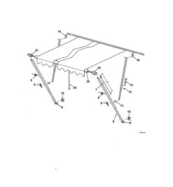CAREFREE WHITE HARDWARE REMOTE LOCK. 901046W -Sports Outdoor 200 34040 CarefreeHardwareRemoteLock White 02