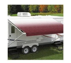 CAREFREE 11FT BURGUNDY SHADE FADE ROLL OUT AWNING (NO ARMS). FF116A00HM