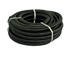 BLACK 20M X 25MM SULLAGE WASTE HOSE ROLL CARAVAN CAMPER MOTORHOME RV