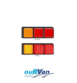 LED AUTOLAMPS 282ARRMB 12-24 VOLT STOP / TAIL / INDICATOR COMBINATION LAMP LIGHT