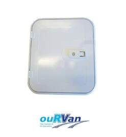 COAST ACCESS DOOR 1 WHITE 399 X 349 - M500-100 - CARAVAN MOTORHOME RV 600-00000