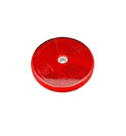 1 X 84012 EQUIVALENT 60mm DIAMETER RED SELF ADHESIVE REFLECTOR