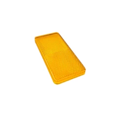 1 X 84051 EQUIVALENT 94mm X 44mm AMBER SELF ADHESIVE REFLECTOR