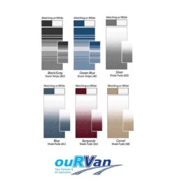 CAREFREE 13FT BLUE SHALE FADE ROLL OUT AWNING (NO ARMS). FF136C00HM 200-36430 -Sports Outdoor Carefreeawningcolourchart c8b6d007 0fd2 4b34 b5ed cd3d7c11c5e9