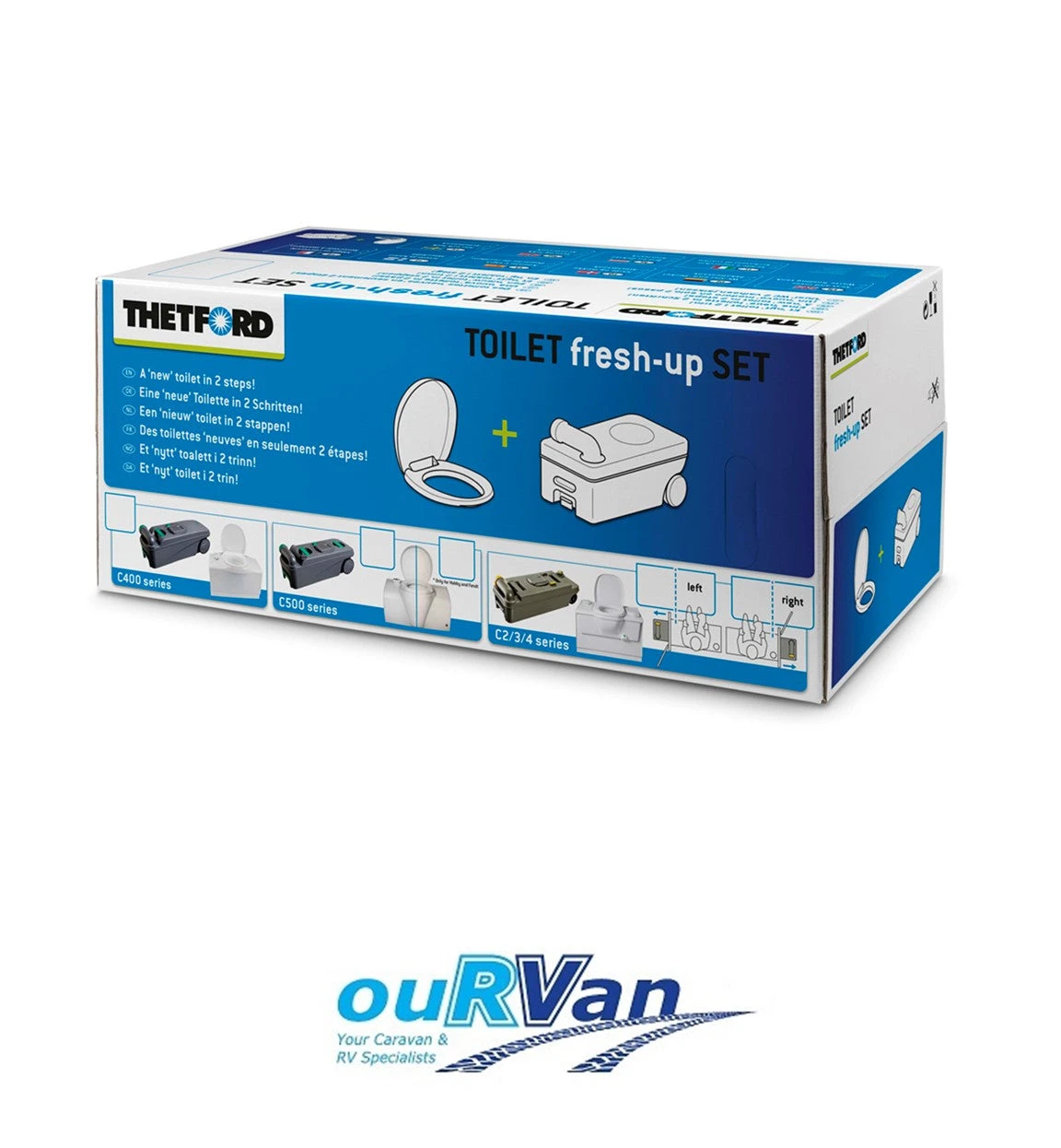 THETFORD CASSETTE TOILET FRESH UP SET KIT LH C2/C3/C4 20057062 CARAVAN 850-92130 1 THETFORD CASSETTE TOILET FRESH UP SET KIT LH C2/C3/C4 20057062 CARAVAN 850-92130