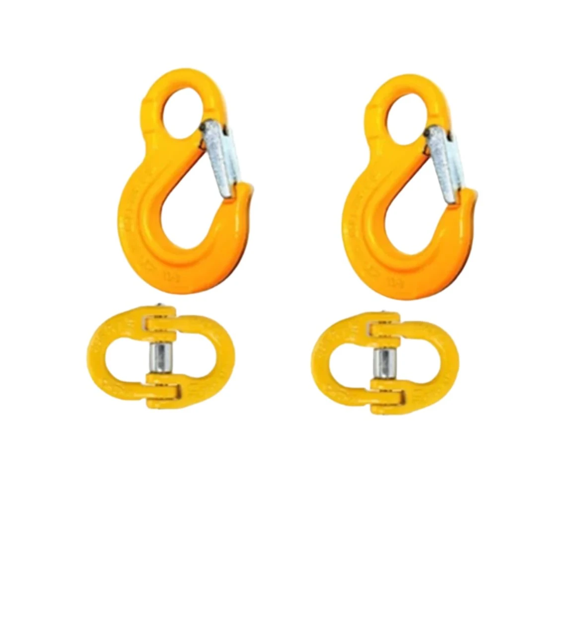 2 X 6MM EYE SLING HOOK & CHAIN LOAD RATED CONNECTOR KIT 1.1T 1 2 X 6MM EYE SLING HOOK & CHAIN LOAD RATED CONNECTOR KIT 1.1T