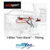 GripSport 1 Bike Van Rack, Tilting GSR021