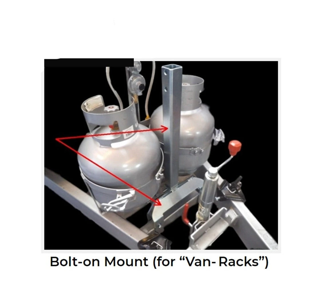 GripSport SHORT QUICK RELEASE Bolt On Mount (for Van Racks) GSR208 2 GripSport SHORT QUICK RELEASE Bolt On Mount (for Van Racks) GSR208 - Image 2