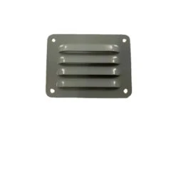 75MM X 100MM FLUTED ALUMINIUM VENT - WINDSPRAY GREY