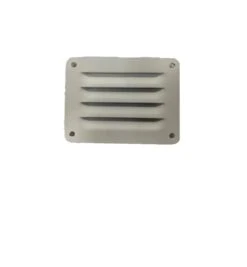 75MM X 100MM FLUTED ALUMINIUM VENT - WHITE
