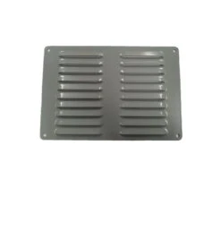 150MM X 220MM FLUTED ALUMINIUM WALL VENT - WINDSPRAY GREY