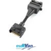 12 PIN SOCKET FEMALE TO 7 PIN FLAT PLUG MALE ADAPTOR RV00021