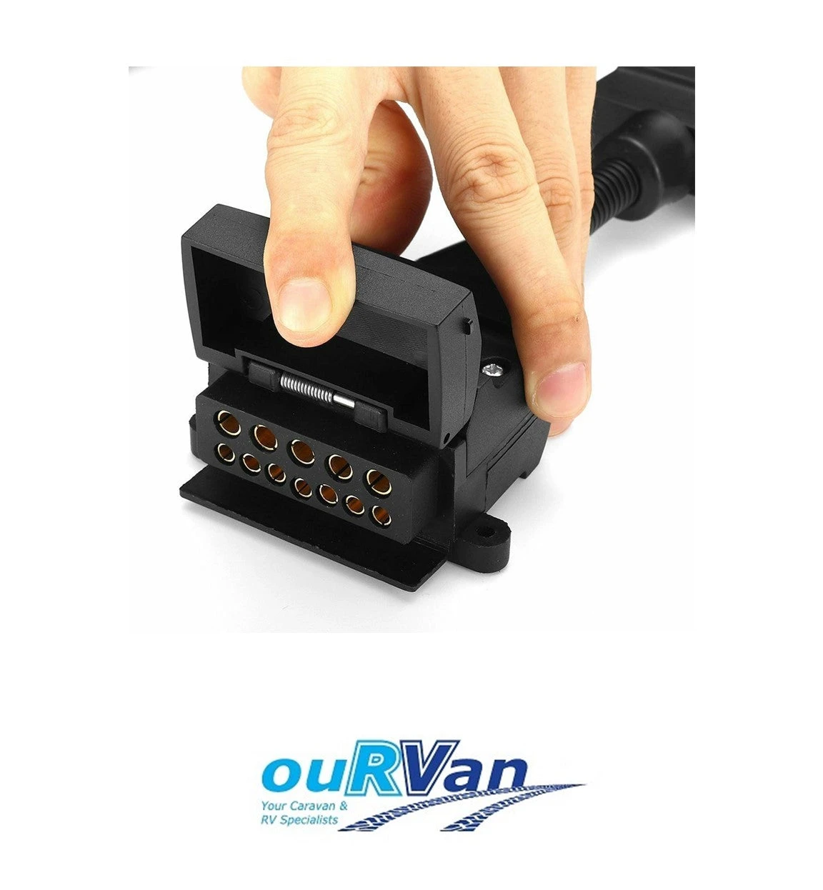 12 PIN SOCKET FEMALE TO 7 PIN FLAT PLUG MALE ADAPTOR RV00021 3 12 PIN SOCKET FEMALE TO 7 PIN FLAT PLUG MALE ADAPTOR RV00021 - Image 3