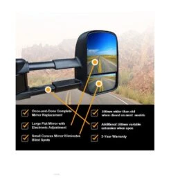 CLEARVIEW MIRRORS CV-VW-AK-HGAEB 2009-CURRENT AMAROK ELECTRIC BLACK HEATED GPS AM-FM -Sports Outdoor clearviewmirrorsblackwithindicatorspairfeatures